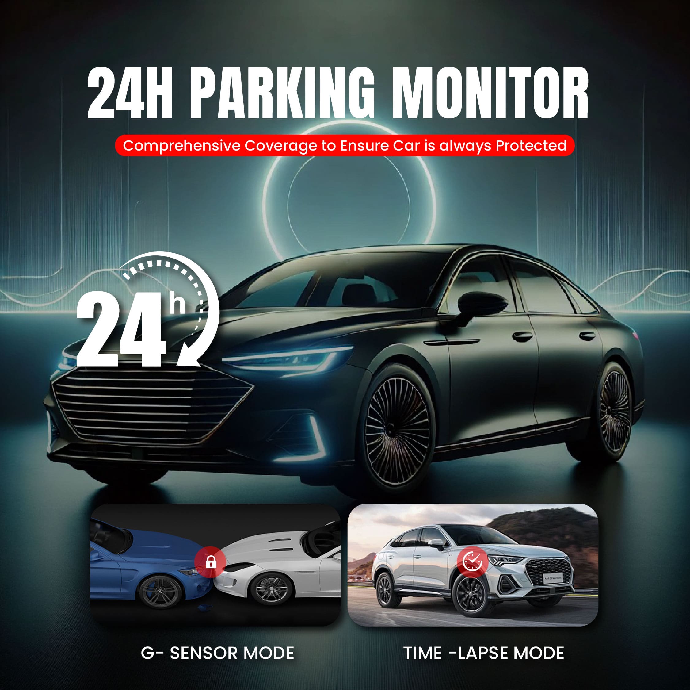 Black Friday Sale offer! 2K Dual Dash Cam Front & Rear | H.265 Compression, 256GB Support, Seamless Loop Recording, in Built wifi, App support