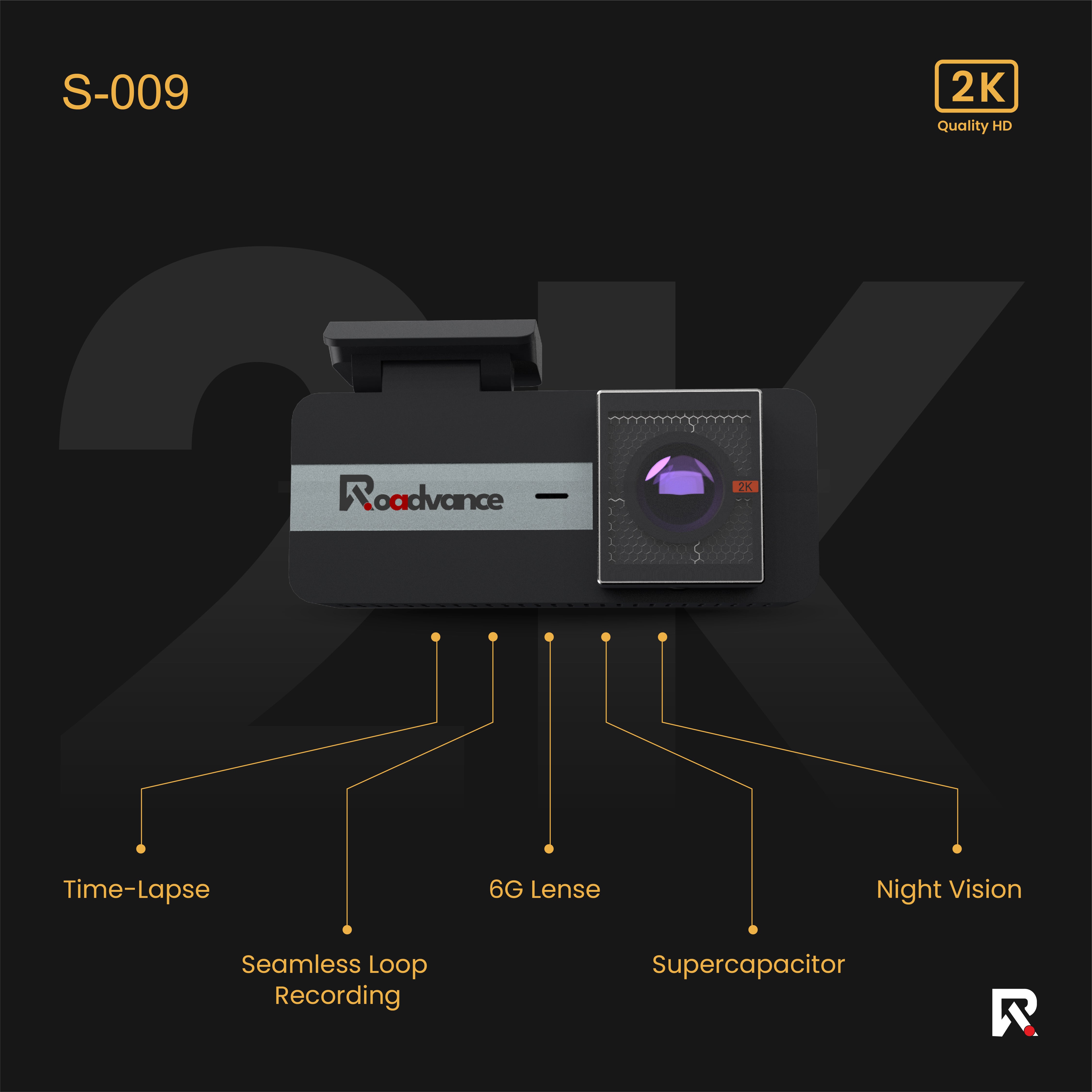 Black Friday Sale offer! 2K Dual Dash Cam Front & Rear | H.265 Compression, 256GB Support, Seamless Loop Recording, in Built wifi, App support