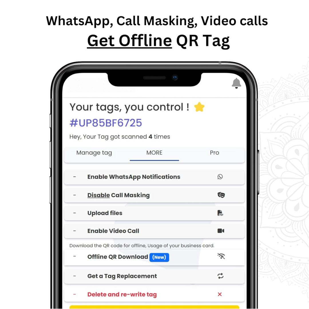 Sampark.Me (NGF132) – CAR Parking Tag ,Receive car updates via SMS, WhatsApp, Phone Call, Video Call, or GPS – with lifetime validity.