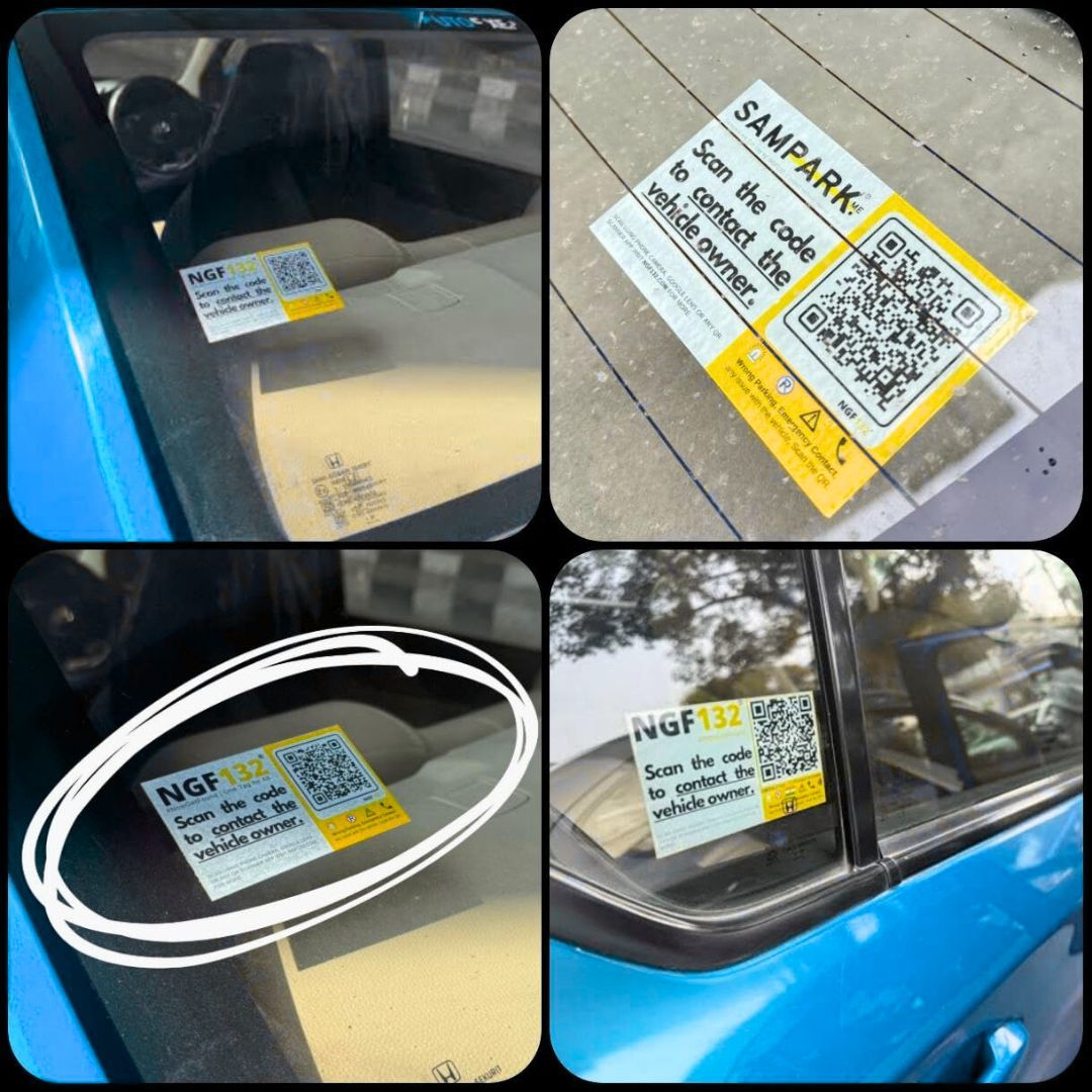 Sampark.Me (NGF132) – CAR Parking Tag ,Receive car updates via SMS, WhatsApp, Phone Call, Video Call, or GPS – with lifetime validity.