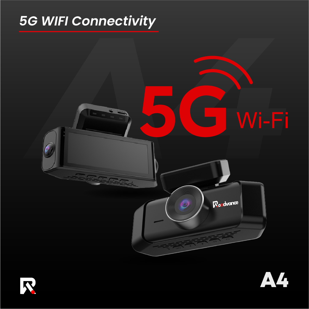 Roadvance A4 dashcam with 5G Wi-Fi connectivity