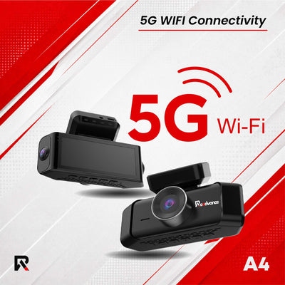 Roadvance A4 dashcam with 5GHz Wi-Fi connectivity