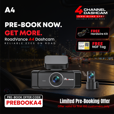 Roadvance A4 4-Channel 4K Dashcam