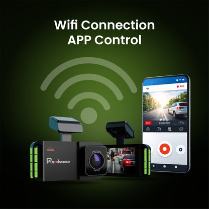 Pre-book Roadvance S-003 2.5K Dual Channel Dashcam | Front & Rear Recording | Wide Angle Lens | Loop Recording | Night Vision | G-Sensor | Free Hardwirekit