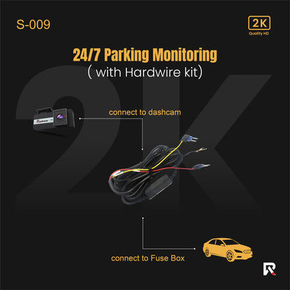 2K Dual Dash Cam Front & Rear | H.265 Compression, 256GB Support, Seamless Loop Recording, in Built wifi, App support