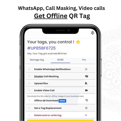 Sampark.Me (NGF132) – CAR Parking Tag ,Receive car updates via SMS, WhatsApp, Phone Call, Video Call, or GPS – with lifetime validity.