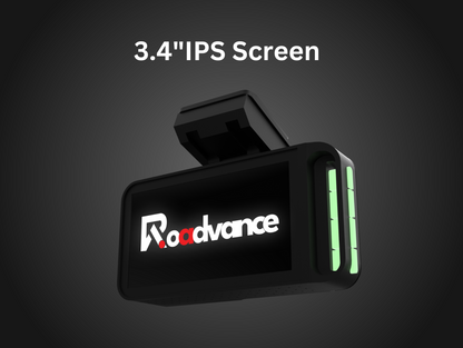 RoAdvance DashCam 2.5K Front & 1080p Rear, WiFi Smart App Control, WDR, Voice command, SuperCapacitor, with Hardwire kit, Loop Recording, Night Vision, Parking Mode