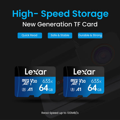 Lexar 64gb High-Performance 633x UHS-I microSDXC Memory Card