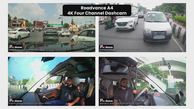 Roadvance A4 real sample footage: 4K front plus rear and cabin channels